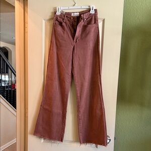 Dear John Women's Flare Jeans in Rust